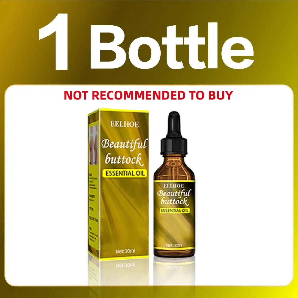 Hip Up Essential Oil Buttock Enlargement by Silcy Skin bottle, golden yellow packaging 30 ml on Tampa Home & Garden Store
