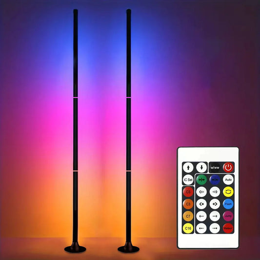 Smart RGB LED Floor Lamp App Control Music Sync Corner Light with Timer