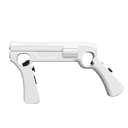 Switch OLED gun stock handle bracket in white by FLIPSTYLEZLLC with black triggers on Tampa Home & Garden Store