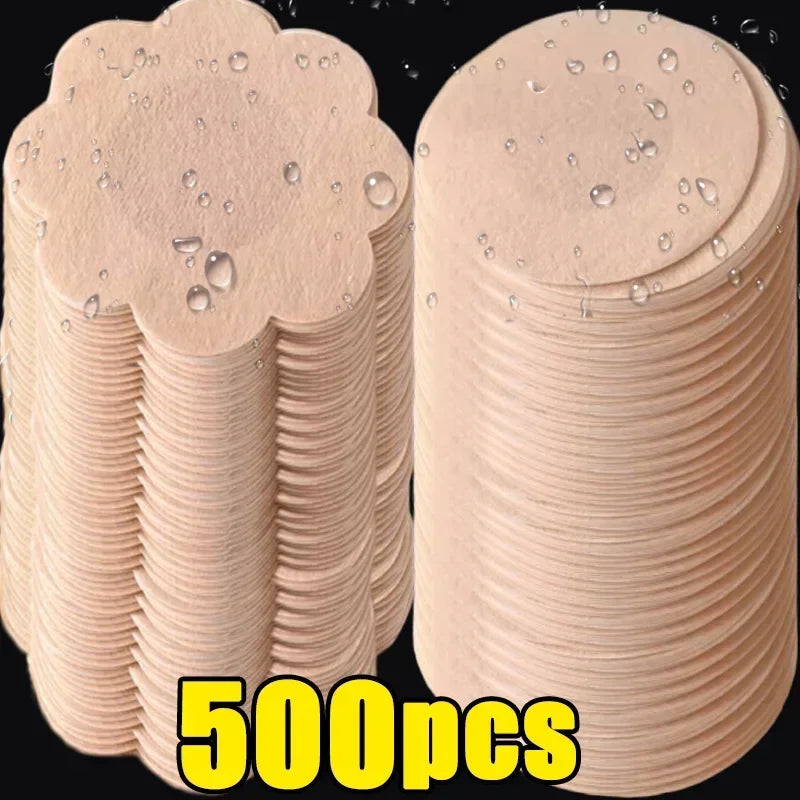 Beige flower nipple covers, 500 pcs, Silcy Skin self-adhesive pasties for invisible bra padding, on Tampa Home & Garden Store