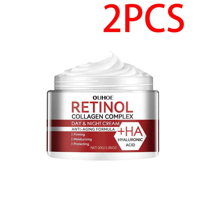 Silcy Skin retinol collagen complex day & night cream jar with red label +HA hyaluronic acid on Tampa Home & Garden Store
