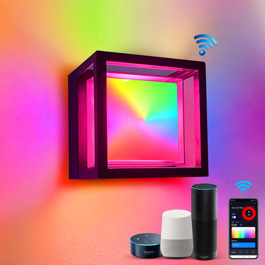 WiFi Smart Outdoor LED Wall Light RGBICW 20W Waterproof Voice Control - Tampa Home & Garden Store