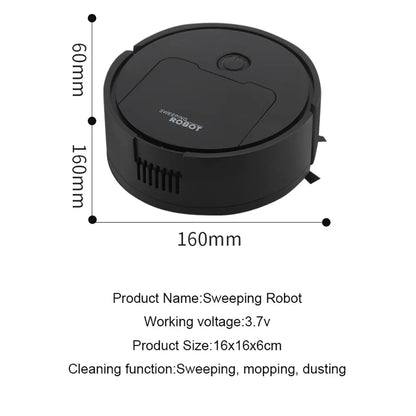 Automatic Sweeping Robot Vacuum – 3-in-1 Mop, Suction & Smart Home Cleaner