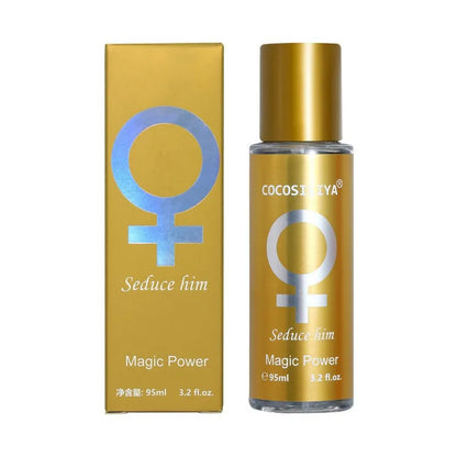 Pheromone Midnight Temptation perfume set with gold box and 95ml bottle, Seduce Him on Tampa Home & Garden Store