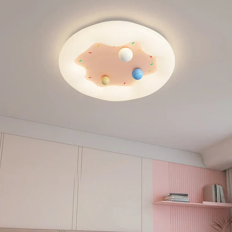 DecorBites Kids Room Chandelier pink frosting light with sprinkles, remote dimmable on Tampa Home & Garden Store
