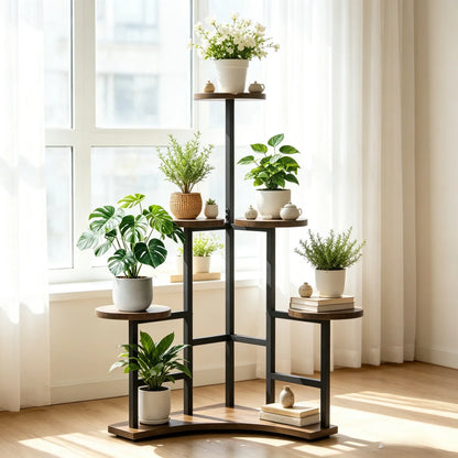 Five Tier Corner Plant Stand and Rack for Balcony