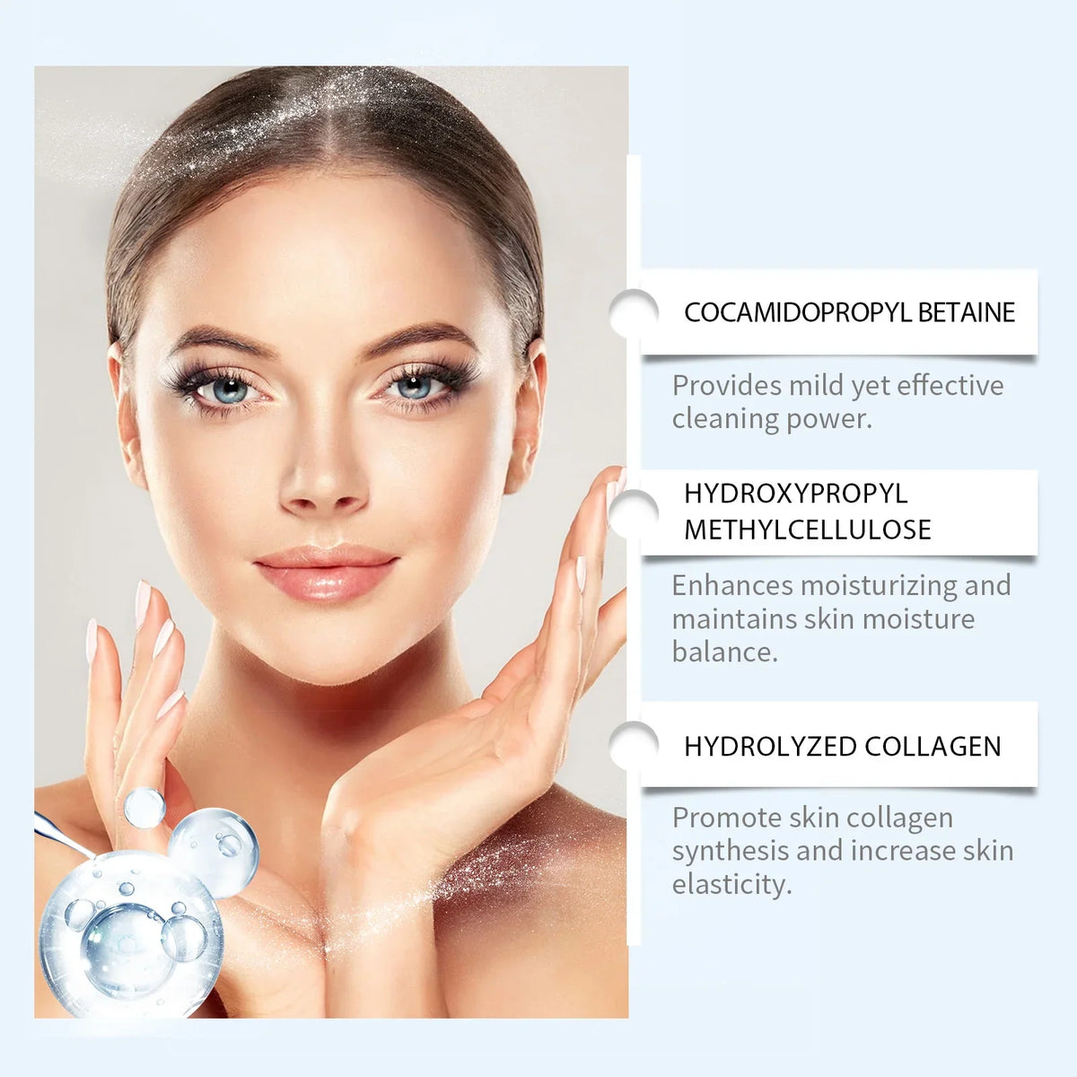 Silcy Skin Collagen Facial Cleanser mousse for deep cleansing and oil control on Tampa Home & Garden Store