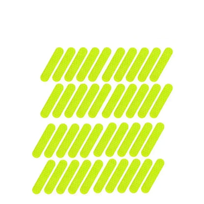 All Gear Reflective Stickers by BikerZoneZ neon yellow pill-shaped strips for night safety on Tampa Home & Garden Store