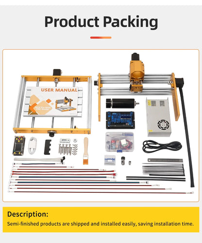 3018Pro Max CNC Router Kit 500W all-aluminum DIY milling engraver with gantry UpTrend Deals on Tampa Home & Garden Store