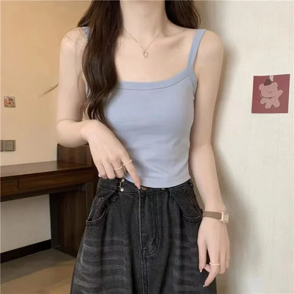 Women Crop Top sleeveless light blue camisole by UpTrend Deals on Tampa Home & Garden Store