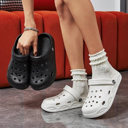 Lightweight Women Clogs and Beach Sandals White