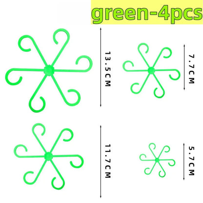 Indoor Plant Support Stakes and Plastic Hoops