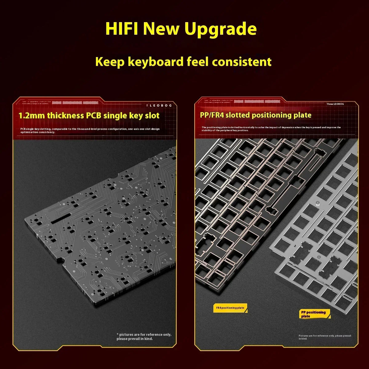Leobog Hi75C keyboard kit: 1.2mm PCB with single key slot and PP/FR4 plate, aluminum-look build on Tampa Home & Garden Store