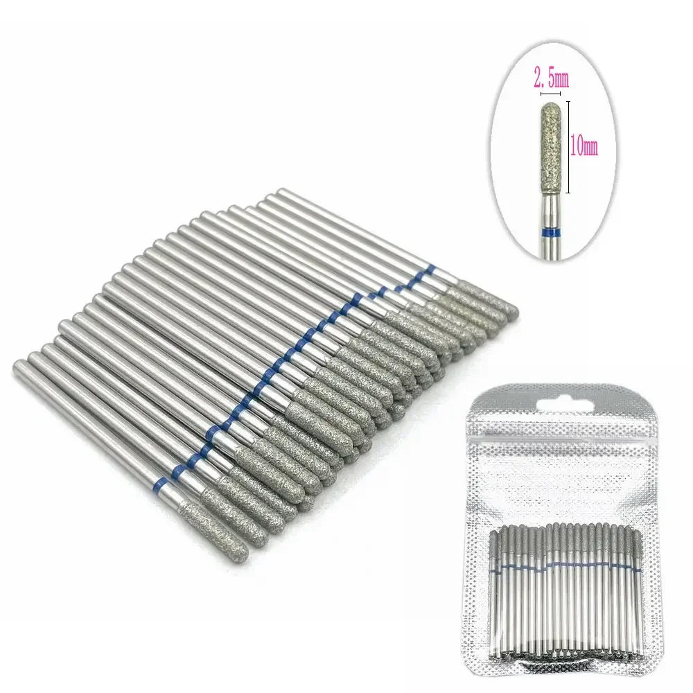 Diamond nail drill bits set 50pc for manicure, Silcy Skin, diamond-cut cuticle bits on Tampa Home & Garden Store