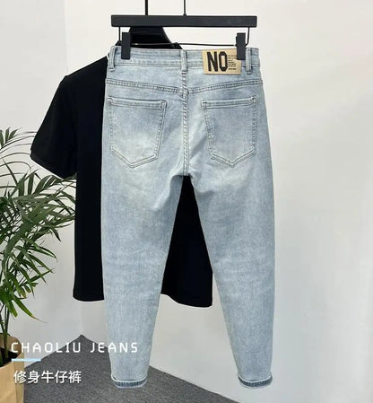 Men Skinny Jeans UpTrend Deals light denim, slim fit, back pockets on Tampa Home & Garden Store