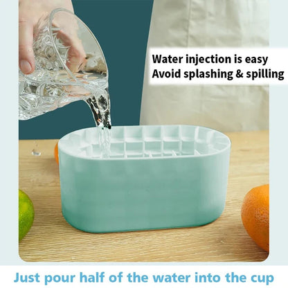 Portable Round Silicone Ice Bucket and Mold