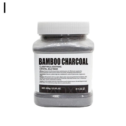 Silcy Skin Bamboo Charcoal Jelly Mask jar with white lid, charcoal-gray jelly mask powder on Tampa Home & Garden Store