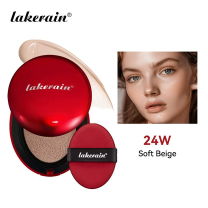 Lakerain cushion foundation compact 24W Soft Beige with red puff (2-piece set) on Tampa Home & Garden Store