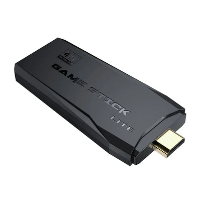 Game Start Lite retro game console dongle, black with HDMI connector and 4K Ultra HD logo on Tampa Home & Garden Store