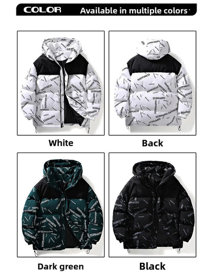 Men Winter Parka UpTrend Deals thick warm cotton-padded hooded coat in four colors on Tampa Home & Garden Store