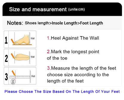 Mens Waterproof Winter Snow Boots UpTrend Deals size guide with heel, toe, and ruler on Tampa Home & Garden Store