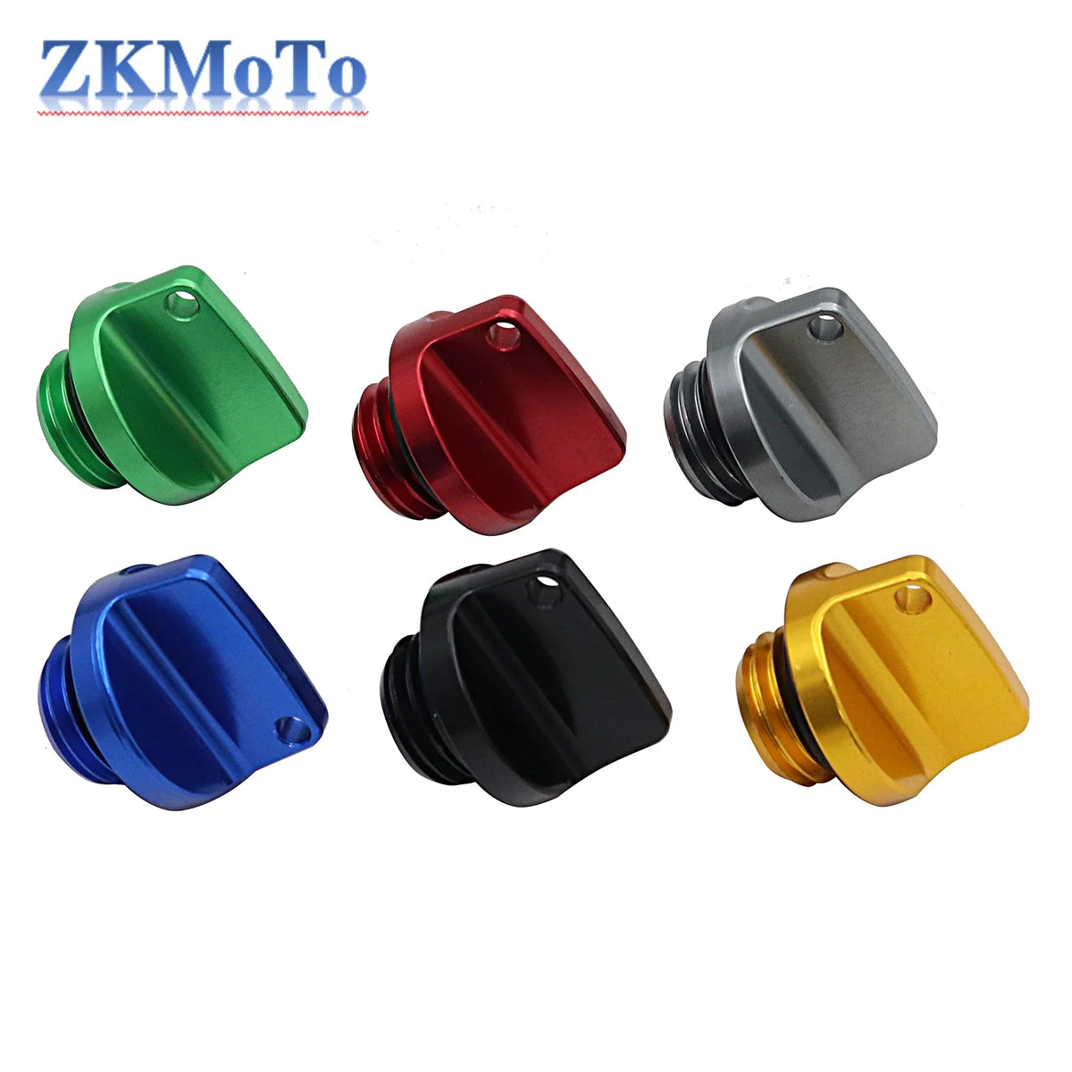 Motorcycle crankcase cap CNC oil filler screw cover six-color set by BikerZoneZ on Tampa Home & Garden Store