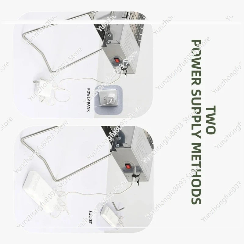 FLIPSTYLEZLLC camping grill rack folding stainless steel with auto flipping and power supply on Tampa Home & Garden Store