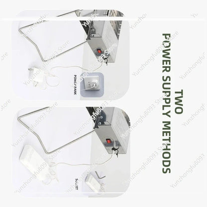 FLIPSTYLEZLLC camping grill rack folding stainless steel with auto flipping and power supply on Tampa Home & Garden Store