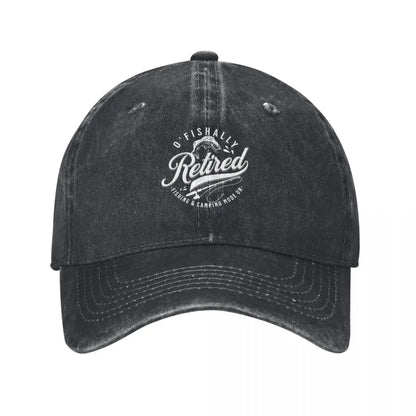 Baseball cap BikerZoneZ blackwashed with white Retired logo on front on Tampa Home & Garden Store