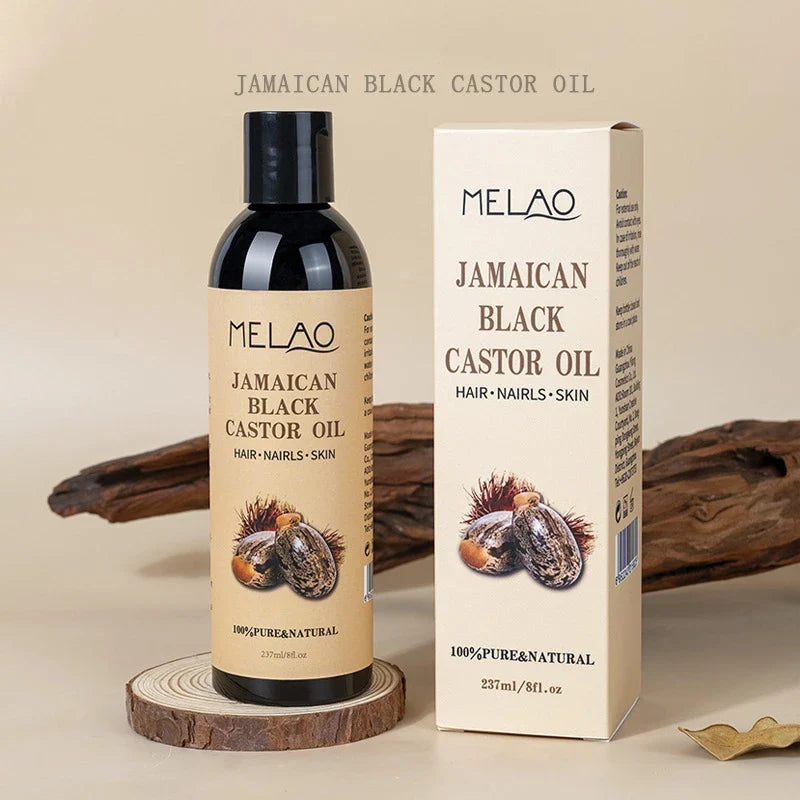 Castor oil bottle and box, Jamaican Black Castor Oil, Silcy Skin, 237ml, pure and natural on Tampa Home & Garden Store