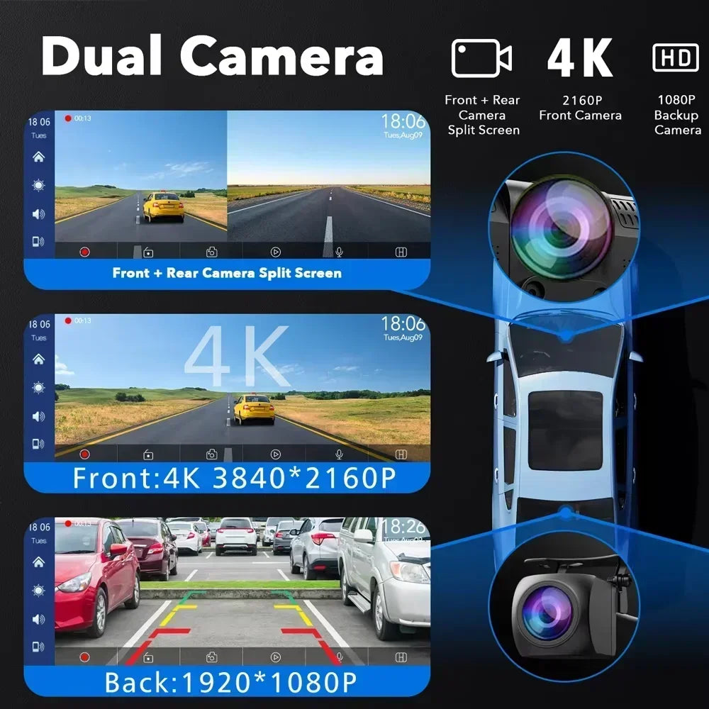 CarPlay screen 10.26 portable wireless car stereo with touch display, dual camera UpTrend Deals on Tampa Home & Garden Store