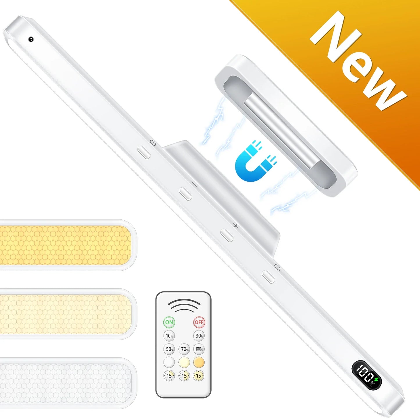 LumaGlow | Rechargeable Dimmable Night Light with 3-Color LED Cabinet Lighting