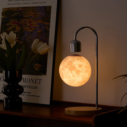 Floating Moon Lamp Magnetic Levitating LED Night Light Zero Gravity Desk Decor - Tampa Home & Garden Store
