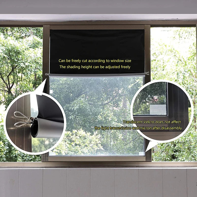UpTrend Deals blackout window tint film roll for home and car; dark privacy shading on a window on Tampa Home & Garden Store