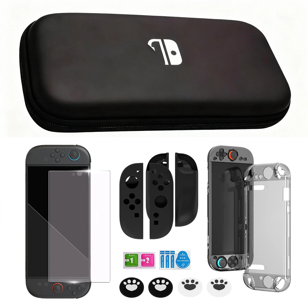Hard shell case for Nintendo Switch 2 with black exterior and shockproof FLIPSTYLEZLLC on Tampa Home & Garden Store
