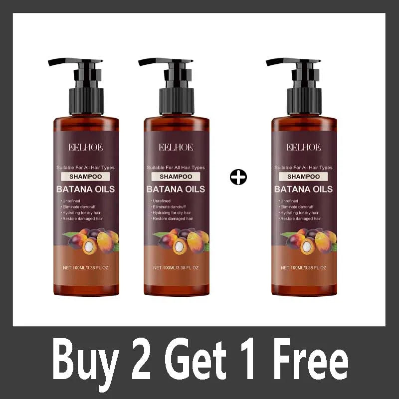 Silcy Skin Batana Oils Shampoo 3-pack brown pump bottles nourishing repair for dry hair on Tampa Home & Garden Store