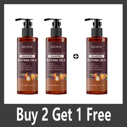 Silcy Skin Batana Oils Shampoo 3-pack brown pump bottles nourishing repair for dry hair on Tampa Home & Garden Store