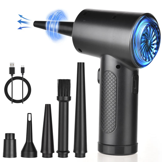 51000RPM Air Duster for Computer Cleaning Cordless Compressed Air Blower with LED - Tampa Home & Garden Store
