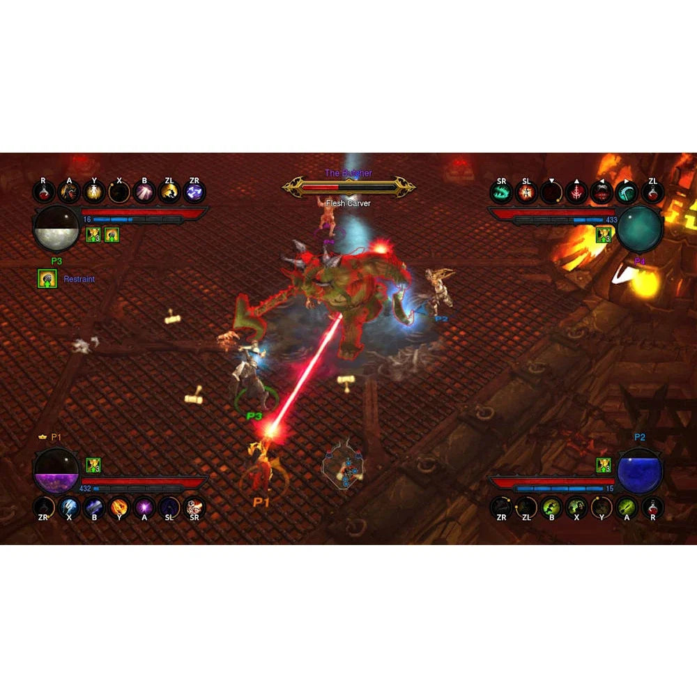 Nintendo Switch Diablo III Eternal Collection action RPG four-player battle UI handheld mode on Tampa Home & Garden Store