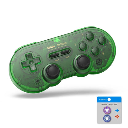 8BitDo SN30 Pro Bluetooth gamepad in green with dual sticks for NS/Mac/Android/PC on Tampa Home & Garden Store