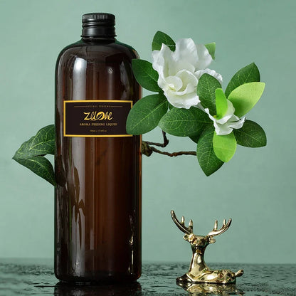 Silcy Skin flameless aromatherapy oil bottle for humidifiers with green leaves on Tampa Home & Garden Store