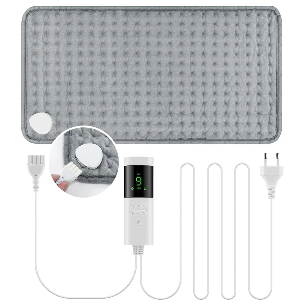 Silcy Skin 30x60 cm heating pad for back, gray washable with 9 temp/4 timer, controller on Tampa Home & Garden Store