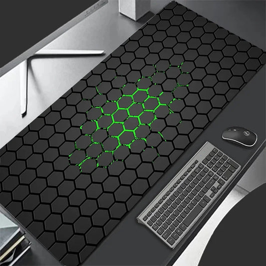 XXL Extended Gaming Mouse Pad Large Desk Mat Keyboard Pad Non-Slip Hexagon Design - Tampa Home & Garden Store