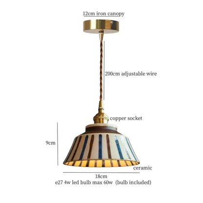DecorBites Lotus Flower Ceramic LED Pendant Lampshade with 12cm iron canopy and copper socket on Tampa Home & Garden Store