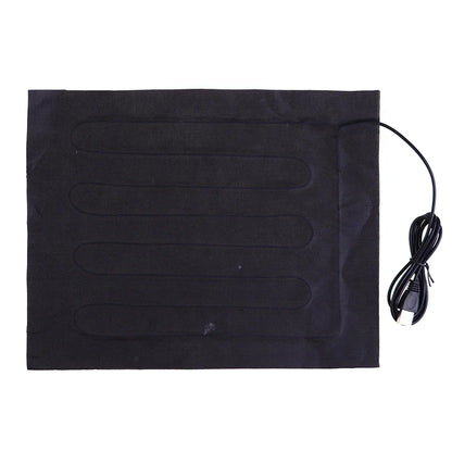 Silcy Skin 5V USB heating pad, black rectangular warming mat with USB cord on Tampa Home & Garden Store
