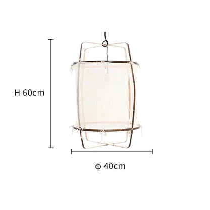 DecorBites Linen Cloth Pendant Light, boho fabric chandelier with metal frame on Tampa Home & Garden Store