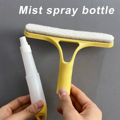 UpTrend Deals 3-in-1 window cleaning squeegee with yellow handle and white spray bottle on Tampa Home & Garden Store