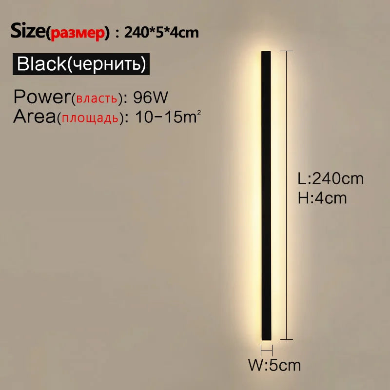 Modern Waterproof Led Wall Light For Outdoor