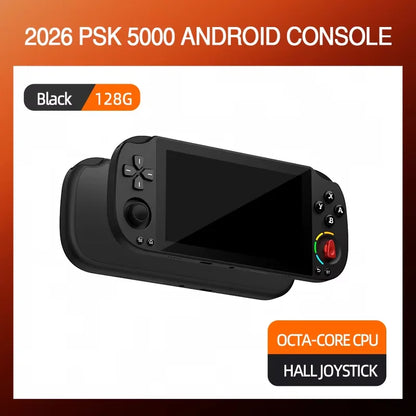 Black 5.0 inch FHD IPS handheld game console PSK5000 with Xbox/Switch 6+128GB hall joystick on Tampa Home & Garden Store