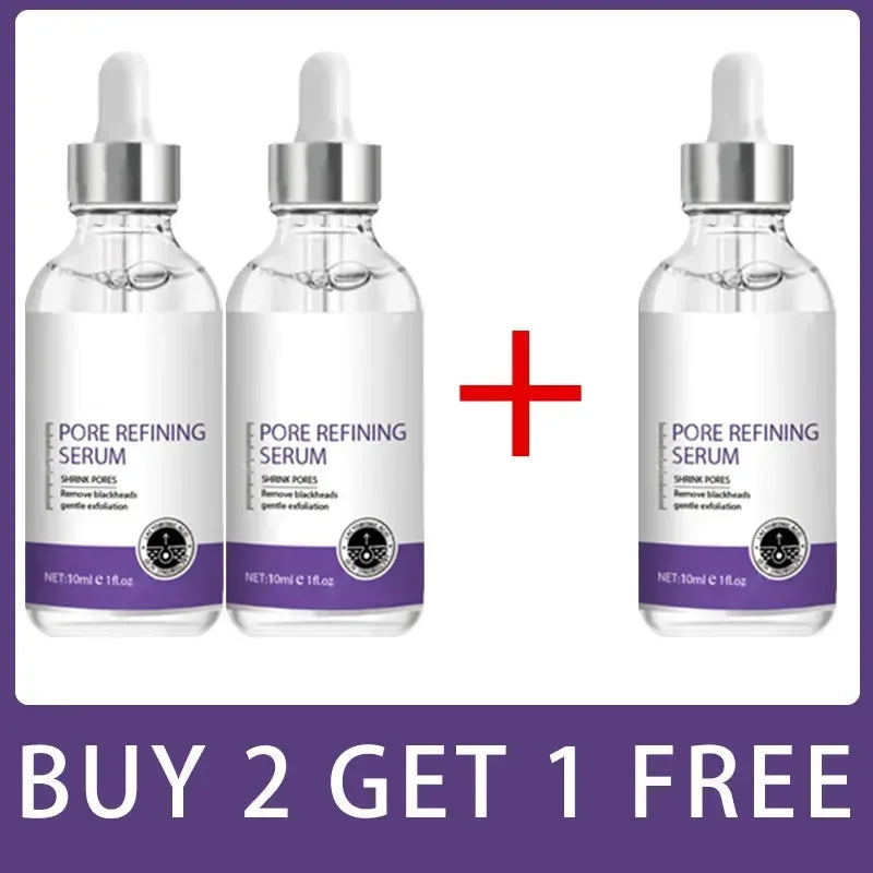 Silcy Skin Pore Refining Serum 3-pack glass dropper bottles, white caps, purple label on Tampa Home & Garden Store
